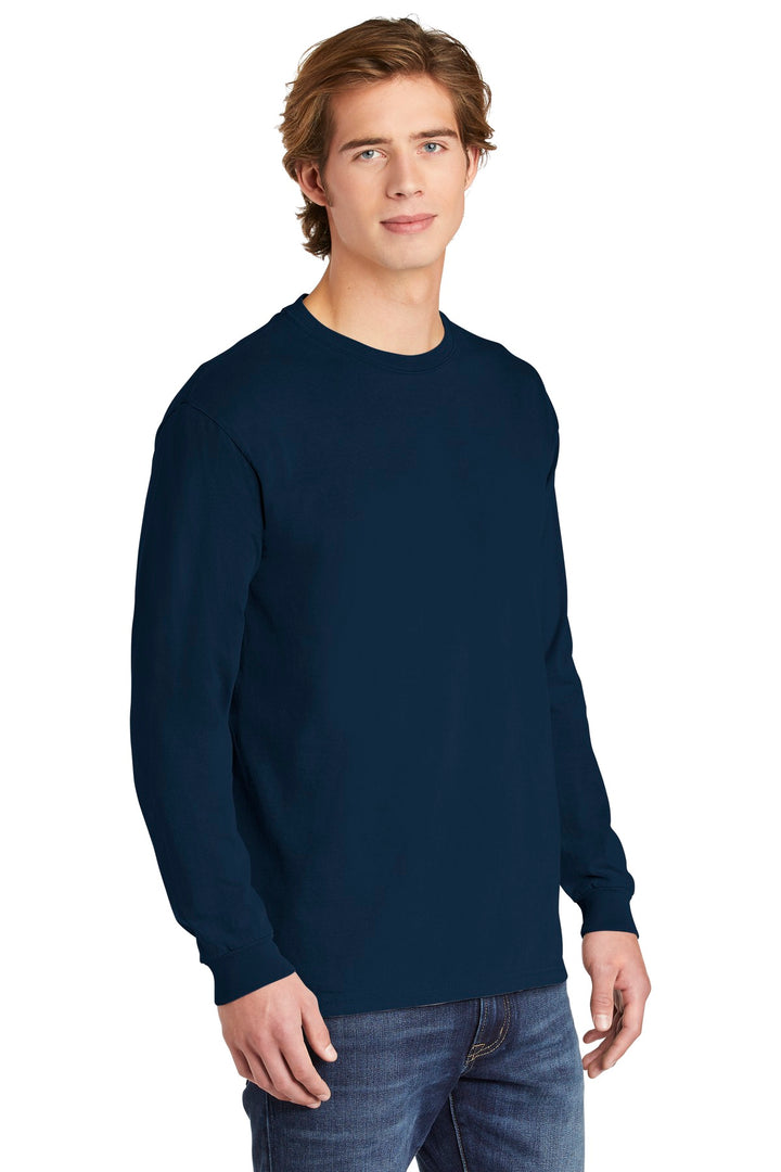 True Navy COMFORT COLORS Heavyweight Ring Spun Long Sleeve Tee. 6014