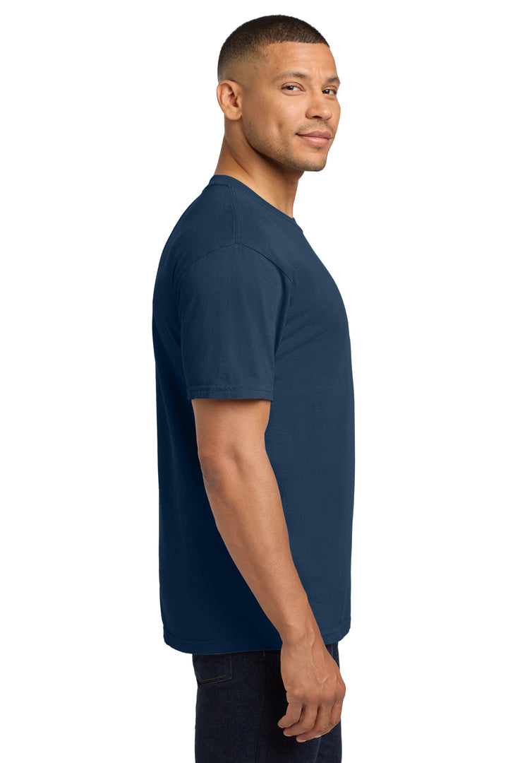 True Navy COMFORT COLORS Heavyweight Ring Spun Pocket Tee. 6030
