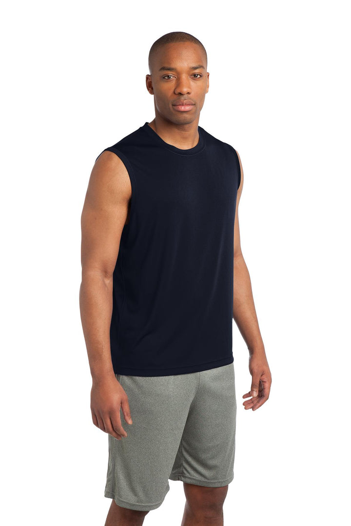 True Navy Sport-Tek Sleeveless PosiCharge Competitor Tee. ST352
