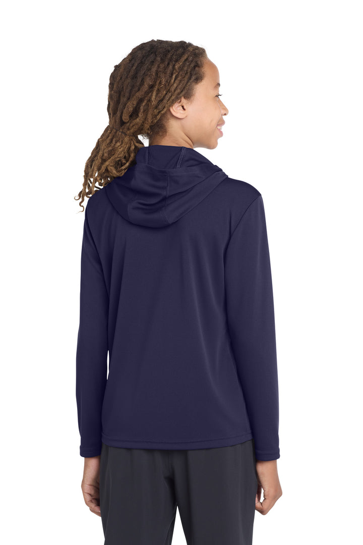 True Navy Sport-Tek Youth PosiCharge Competitor Hooded Pullover. YST358
