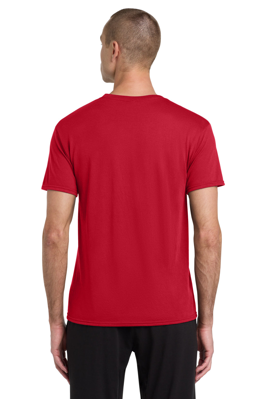 True Red Jerzees Dri-Power 100% Polyester T-Shirt. 21M