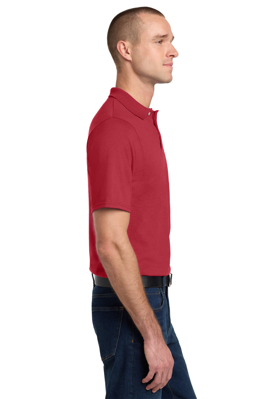 True Red Jerzees Dri-Power Pocket Sport Shirt. 436MP