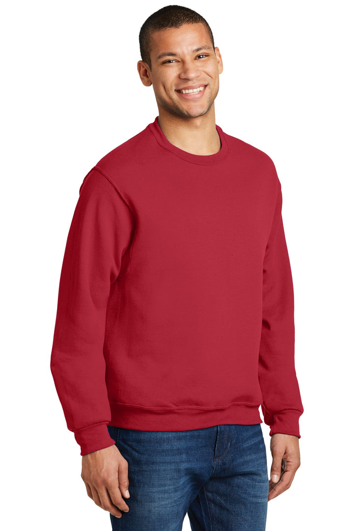 True Red Jerzees - NuBlend Crewneck Sweatshirt. 562M