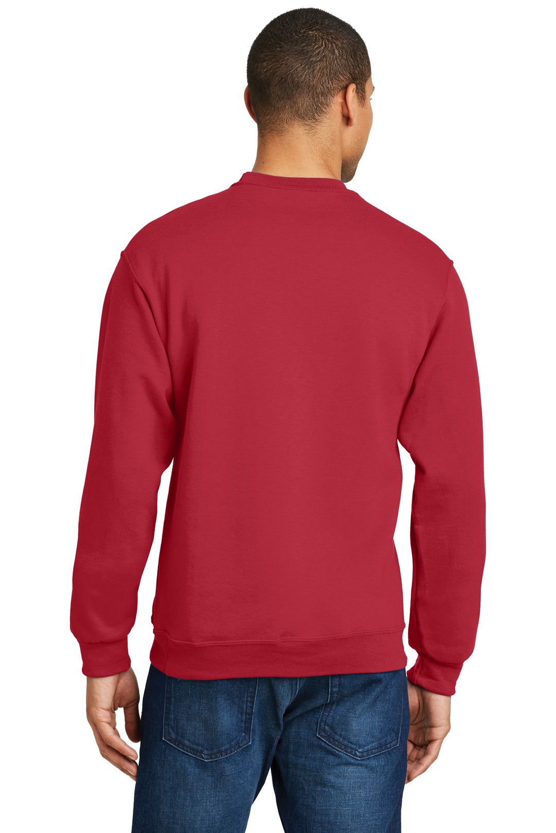 True Red Jerzees - NuBlend Crewneck Sweatshirt. 562M