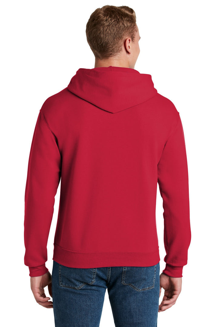 True Red Jerzees NuBlend Pullover Hooded Sweatshirt. 996M