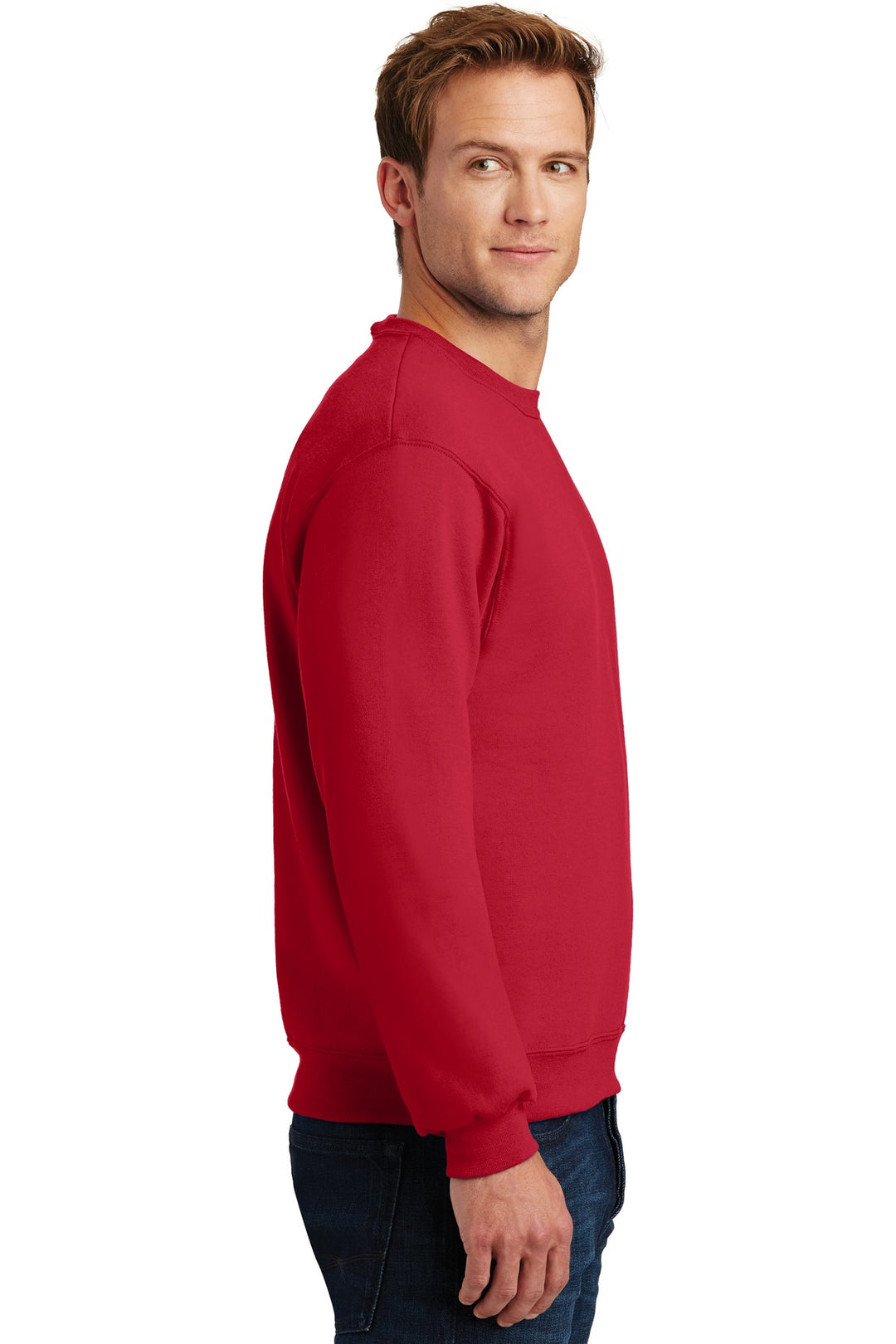 True Red Jerzees Super Sweats NuBlend - Crewneck Sweatshirt. 4662M
