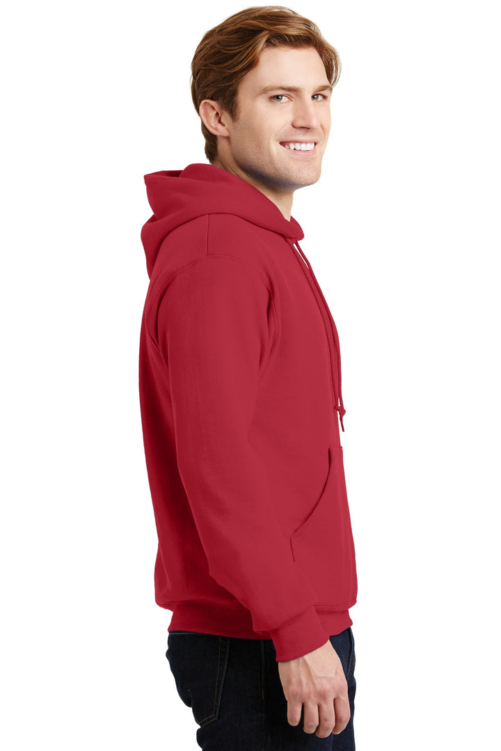 True Red Jerzees Super Sweats NuBlend - Pullover Hooded Sweatshirt. 4997M
