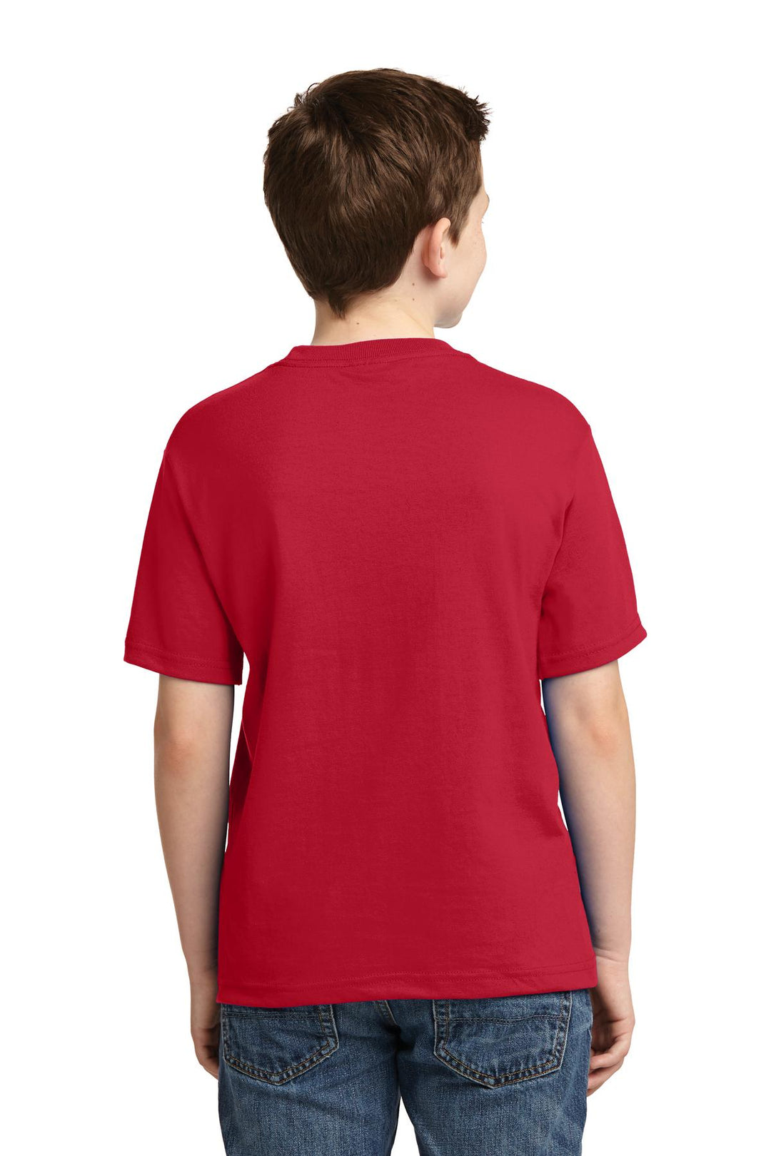 True Red Jerzees - Youth Dri-Power 50/50 Cotton/Poly T-Shirt. 29B
