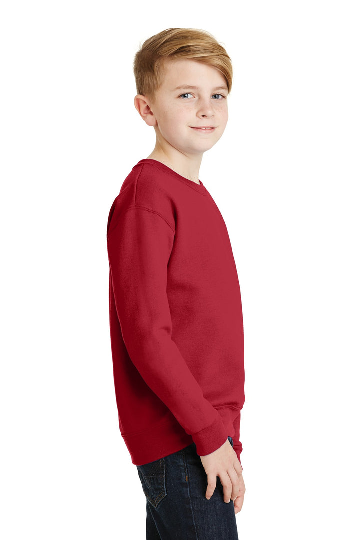 True Red Jerzees - Youth NuBlend Crewneck Sweatshirt. 562B