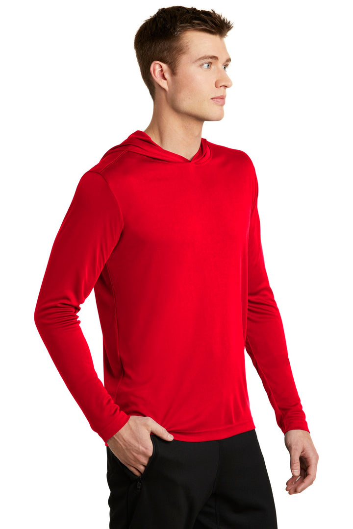 True Red Sport-Tek PosiCharge Competitor Hooded Pullover. ST358