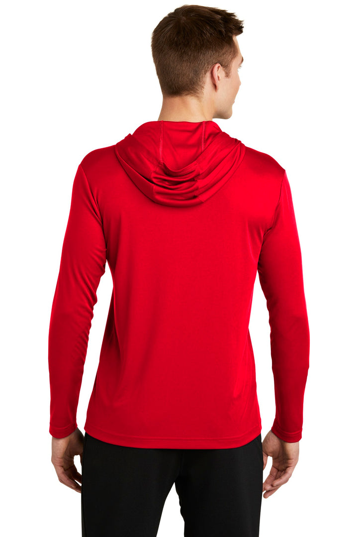 True Red Sport-Tek PosiCharge Competitor Hooded Pullover. ST358