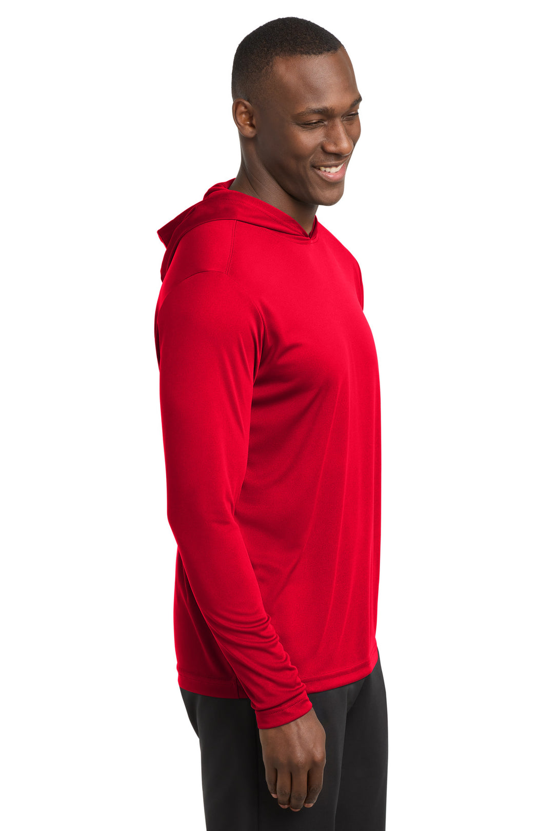True Red Sport-Tek PosiCharge Competitor Hooded Pullover. ST358