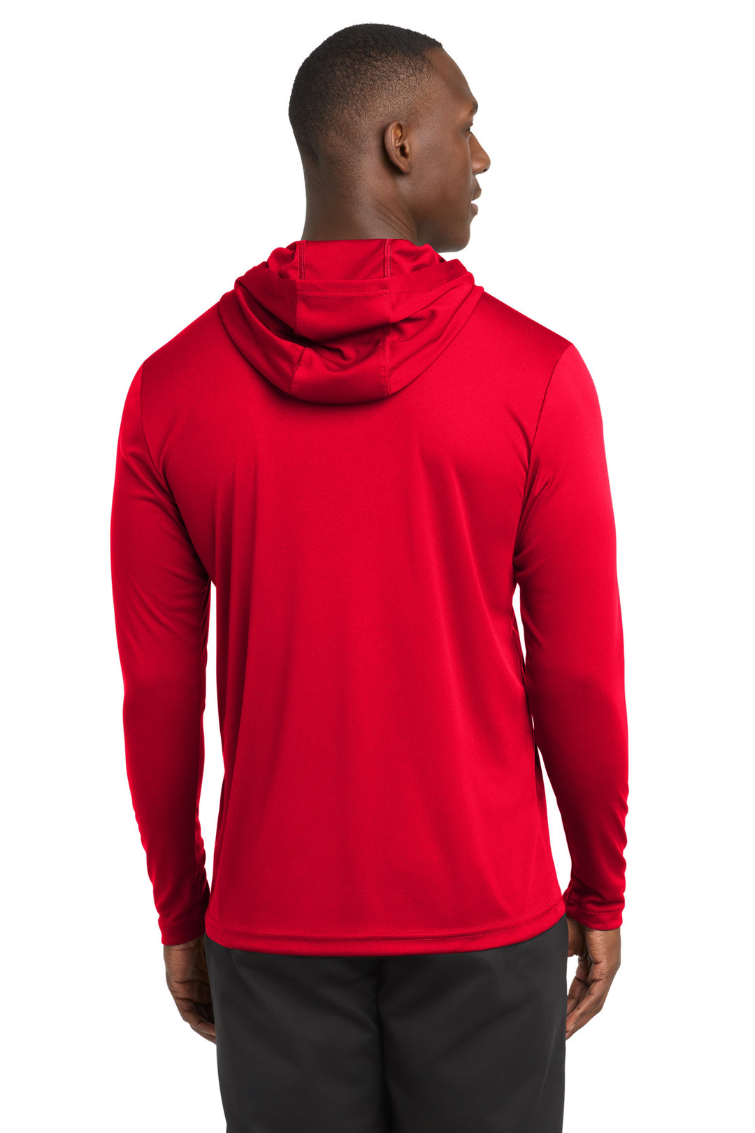 True Red Sport-Tek PosiCharge Competitor Hooded Pullover. ST358