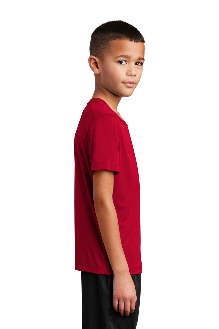 True Red Sport-Tek Youth Posi-UV Pro Tee. YST420