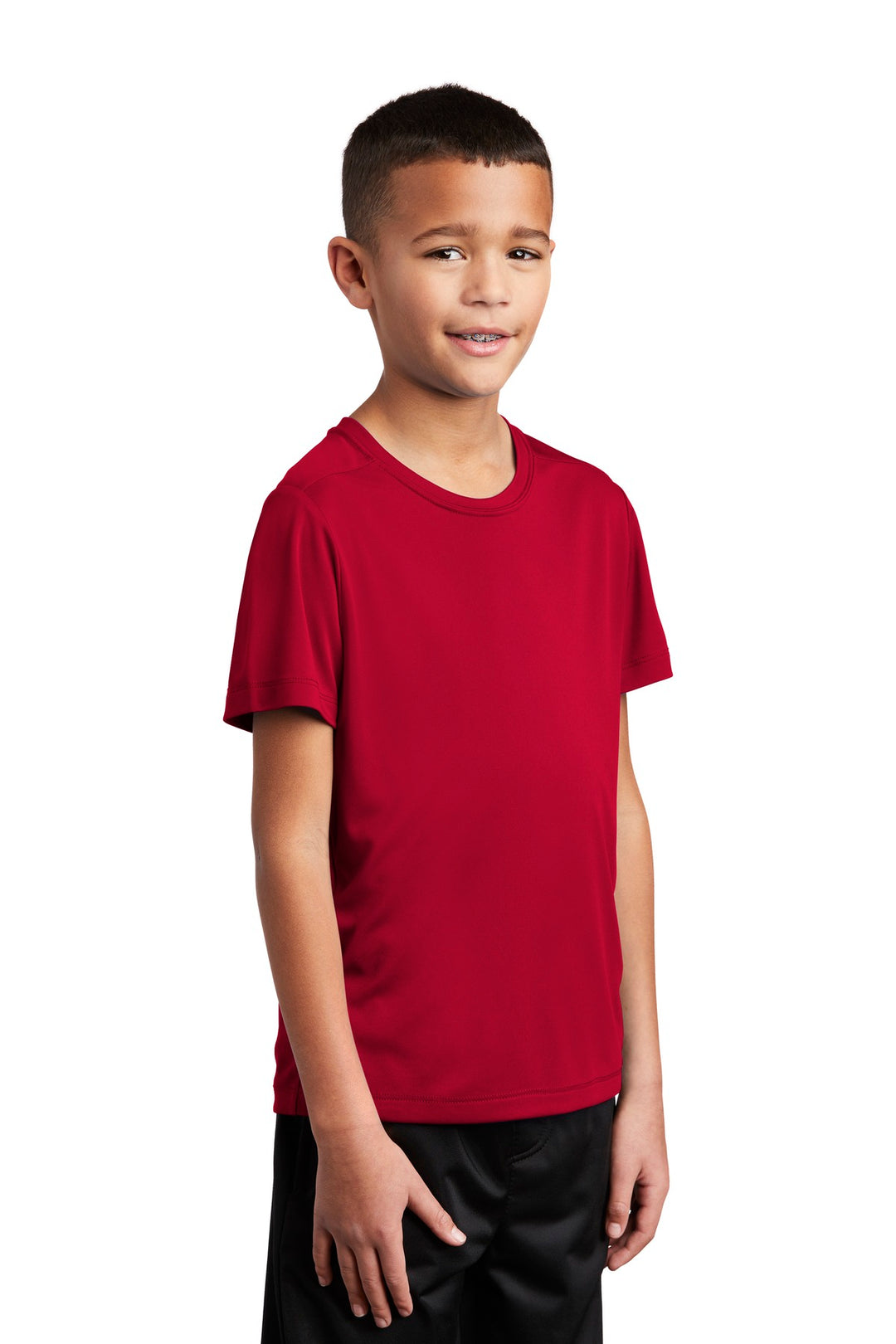 True Red Sport-Tek Youth Posi-UV Pro Tee. YST420
