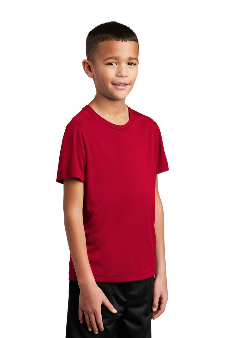 True Red Sport-Tek Youth Posi-UV Pro Tee. YST420
