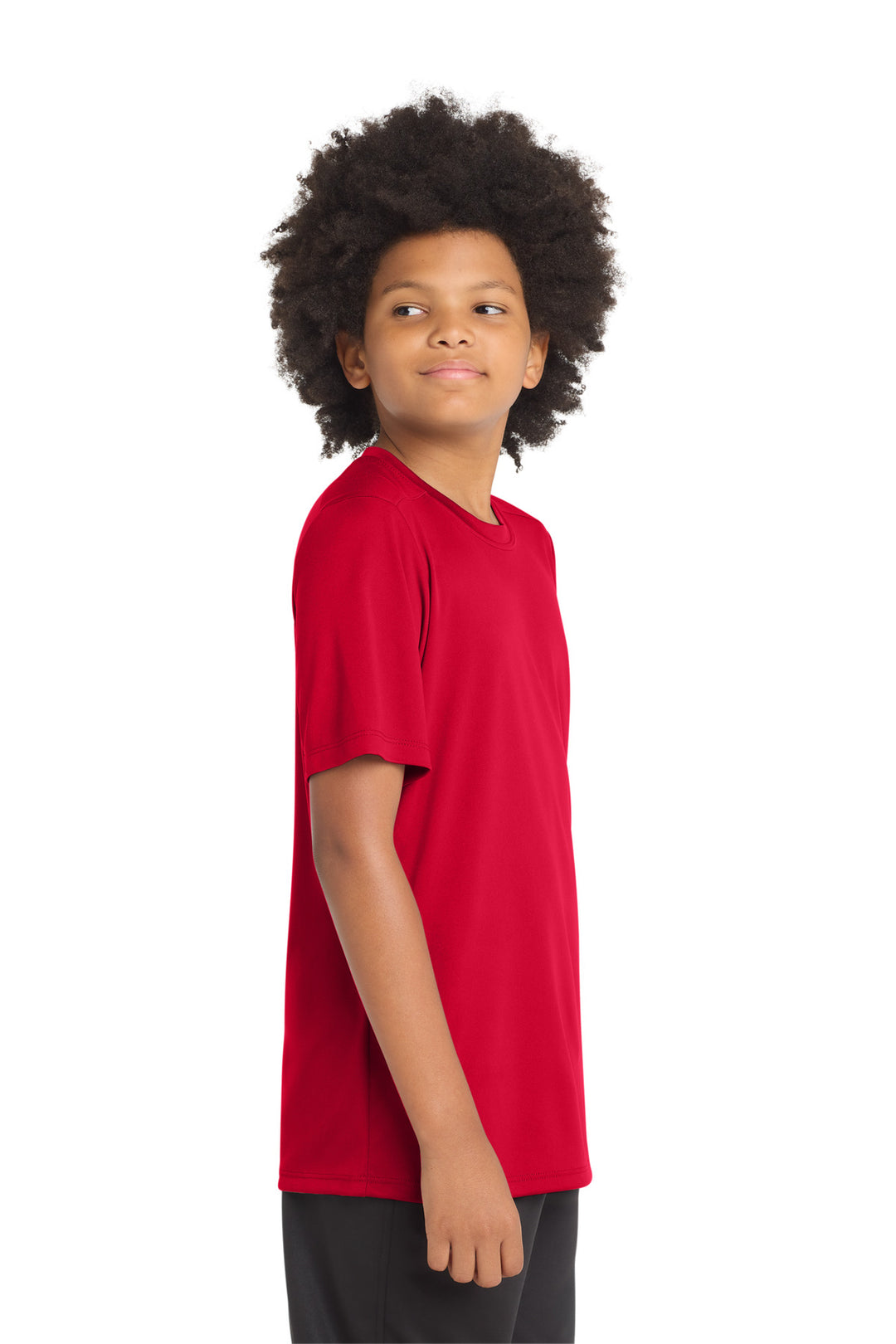 True Red Sport-Tek Youth Posi-UV Pro Tee. YST420
