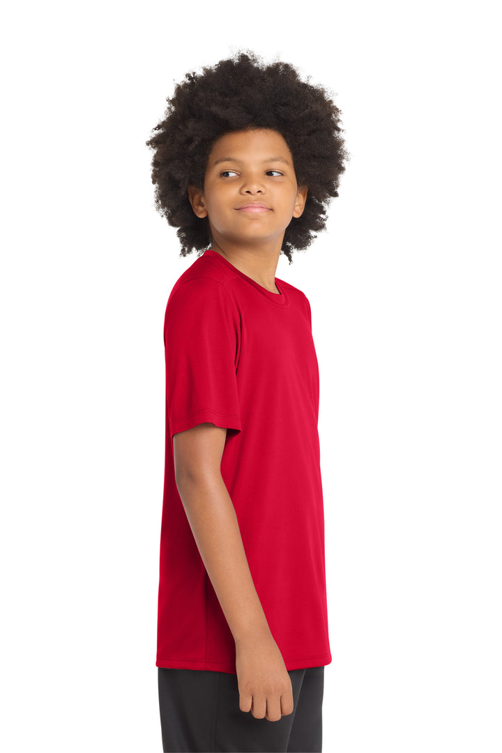 True Red Sport-Tek Youth Posi-UV Pro Tee. YST420