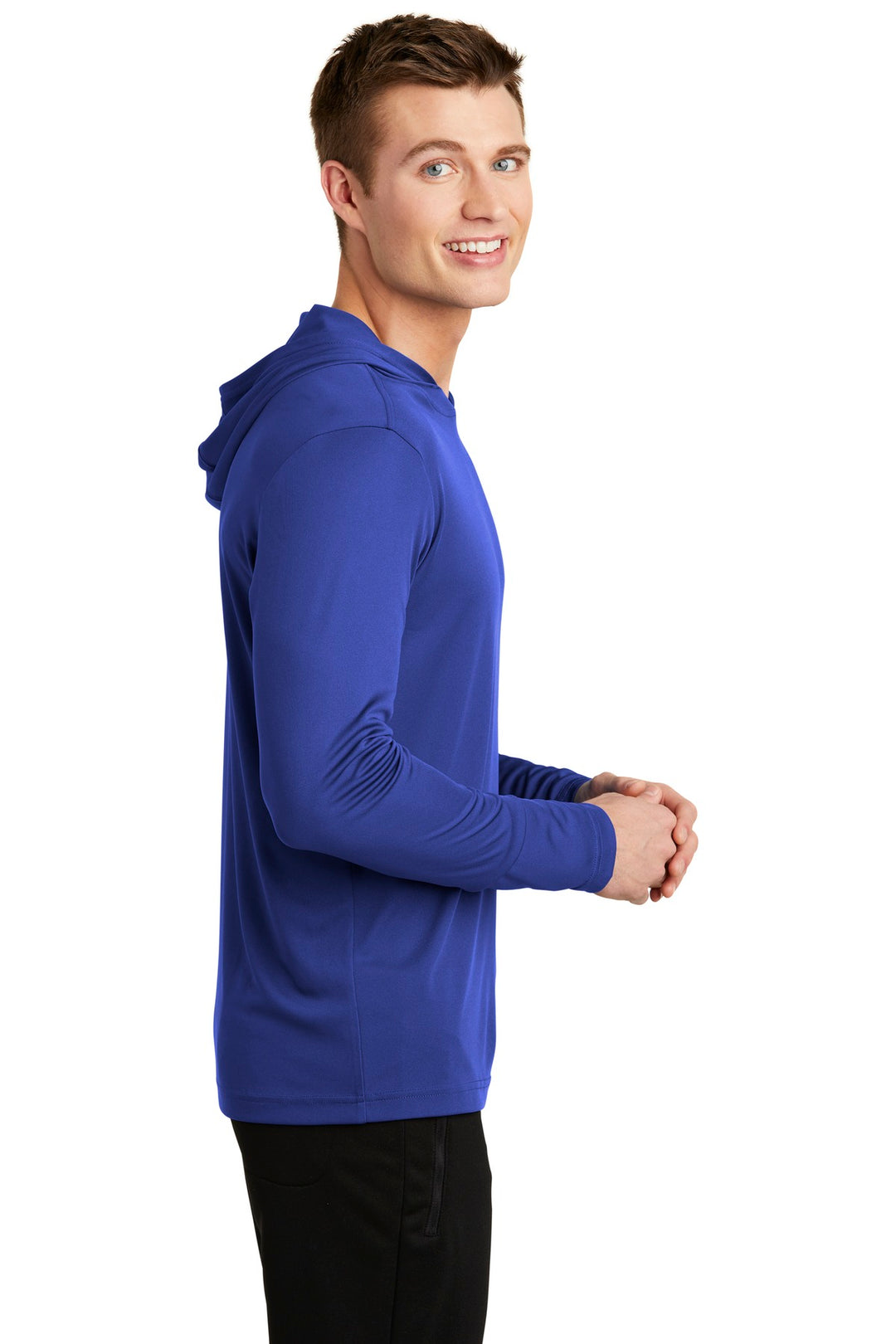 True Royal Sport-Tek PosiCharge Competitor Hooded Pullover. ST358