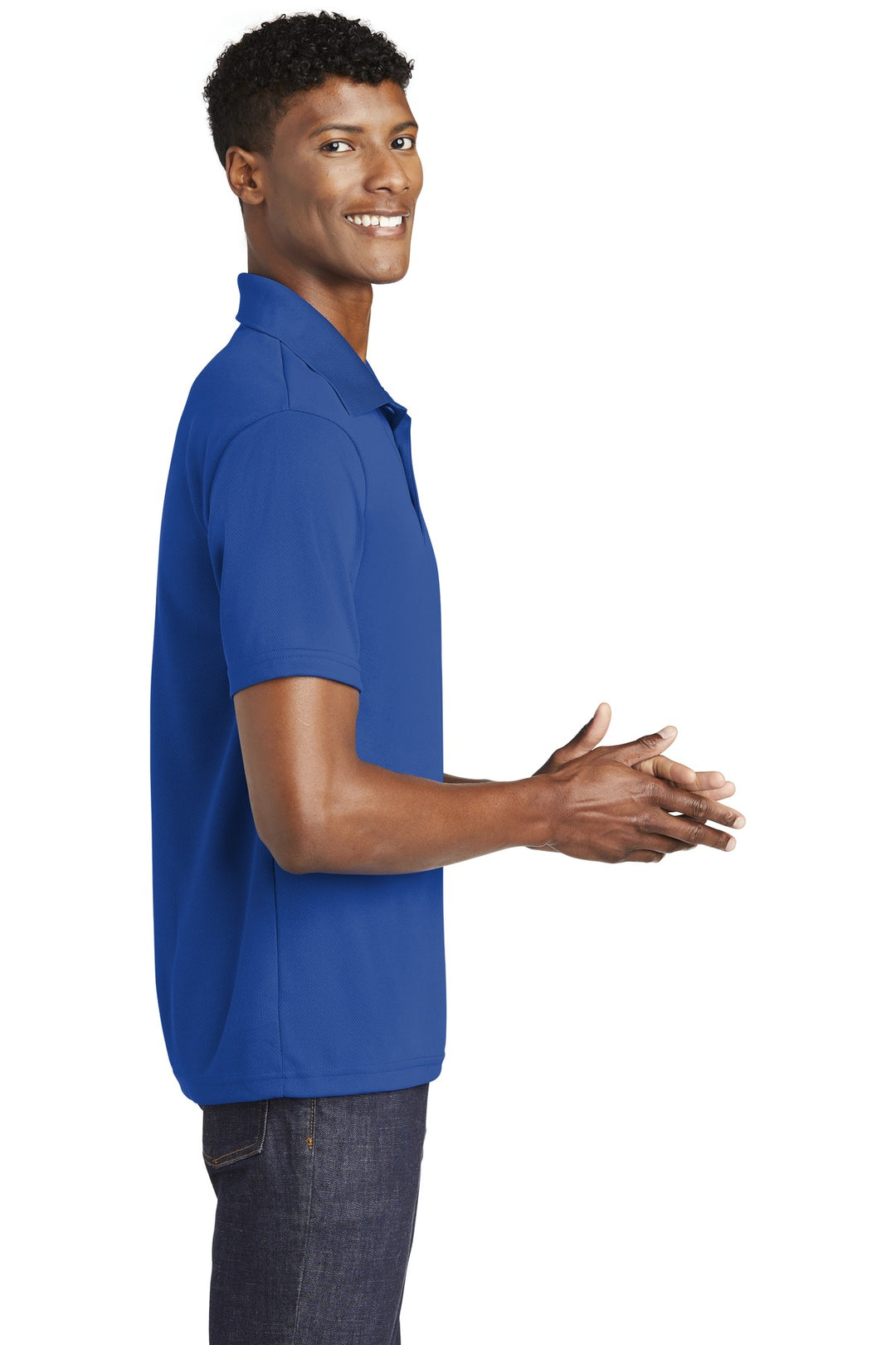 True Royal Sport-Tek PosiCharge RacerMesh Polo. ST640