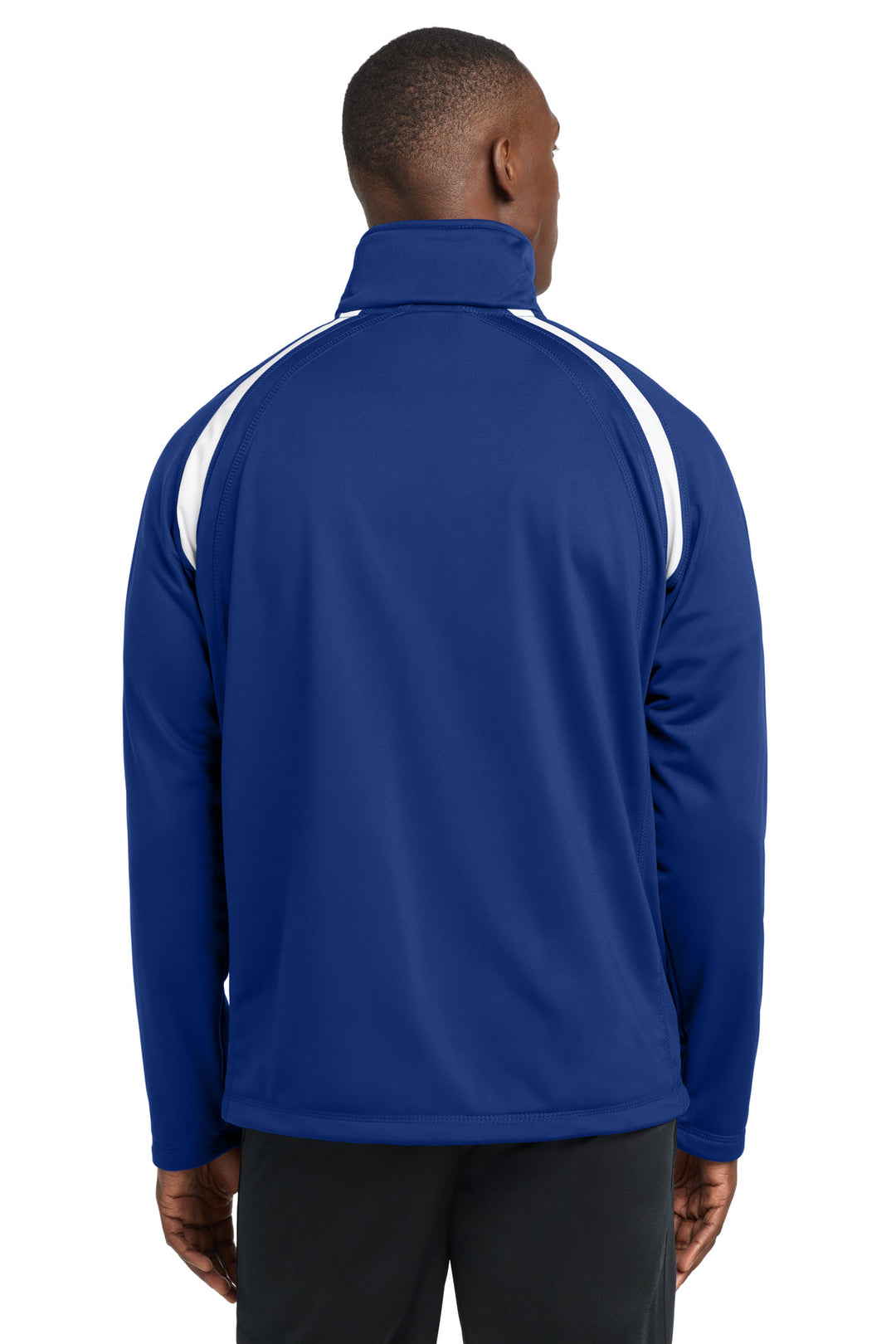 True Royal/Wht Sport-Tek Tricot Track Jacket. JST90