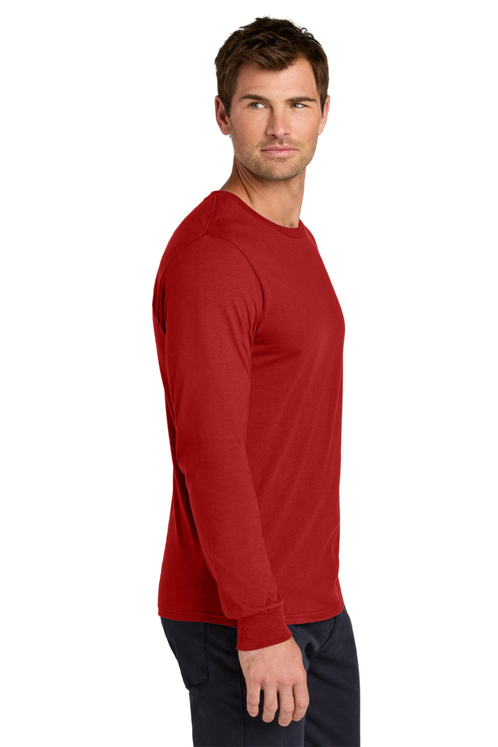 TrueRed Jerzees Classics Unisex Cotton Long Sleeve T-Shirt 363L