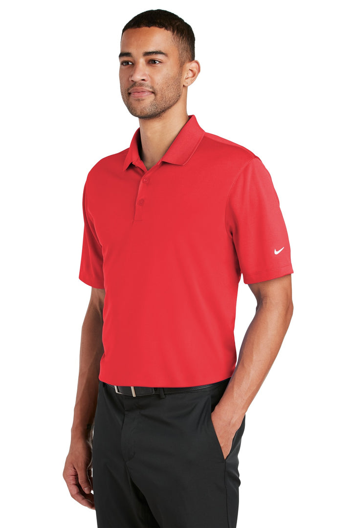 University Red Nike Dri-FIT Classic Fit Players Polo with Flat Knit Collar. 838956