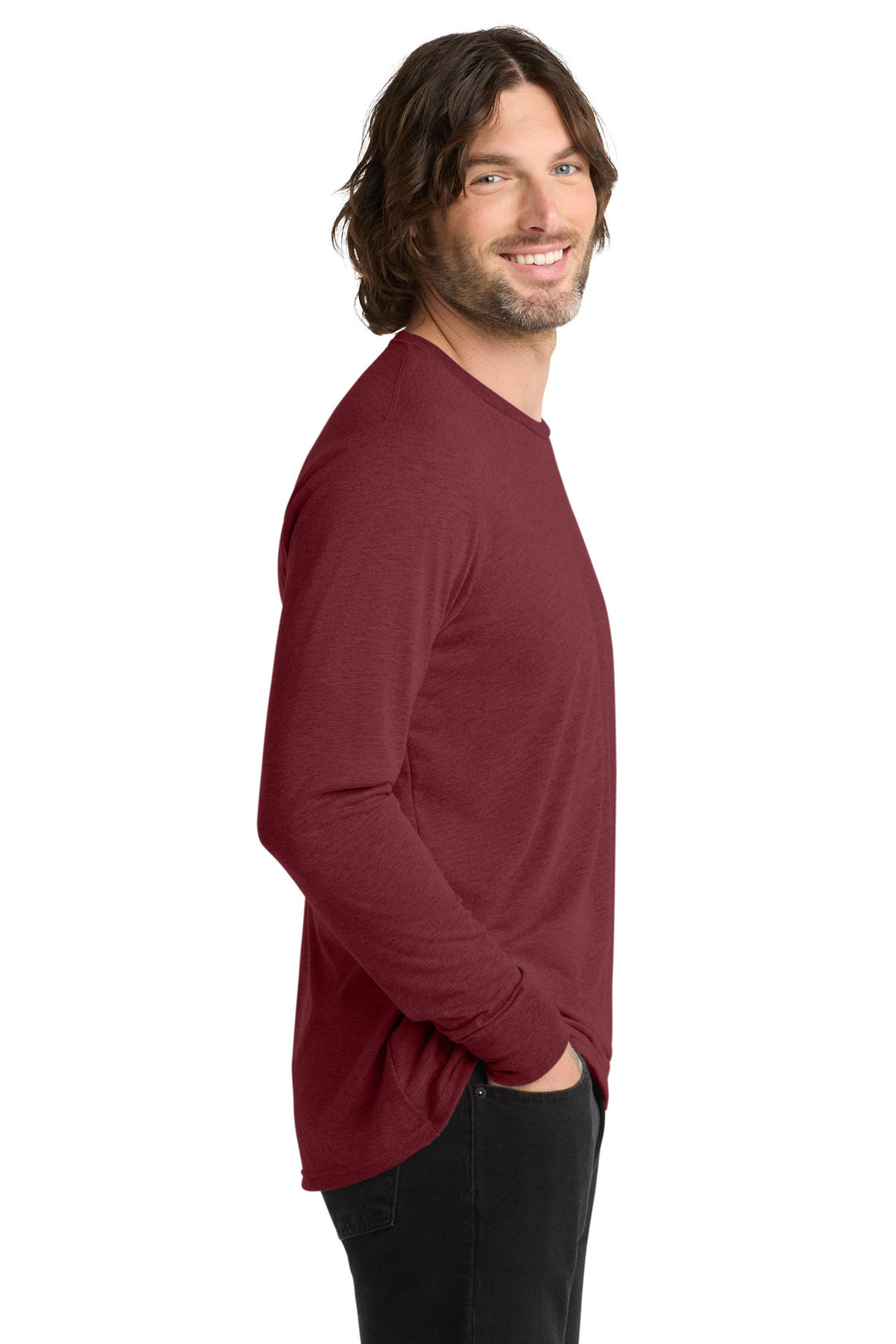 Vino Red Allmade Unisex Tri-Blend Long Sleeve Tee AL6004