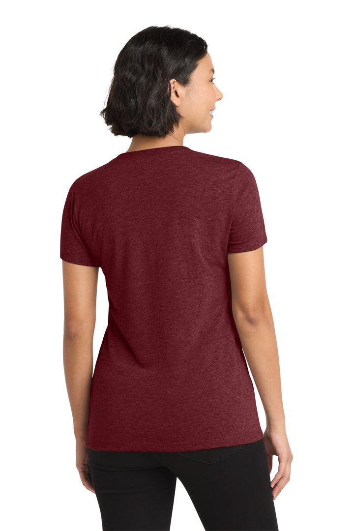 Vino Red Allmade Women's Tri-Blend V-Neck Tee AL2018