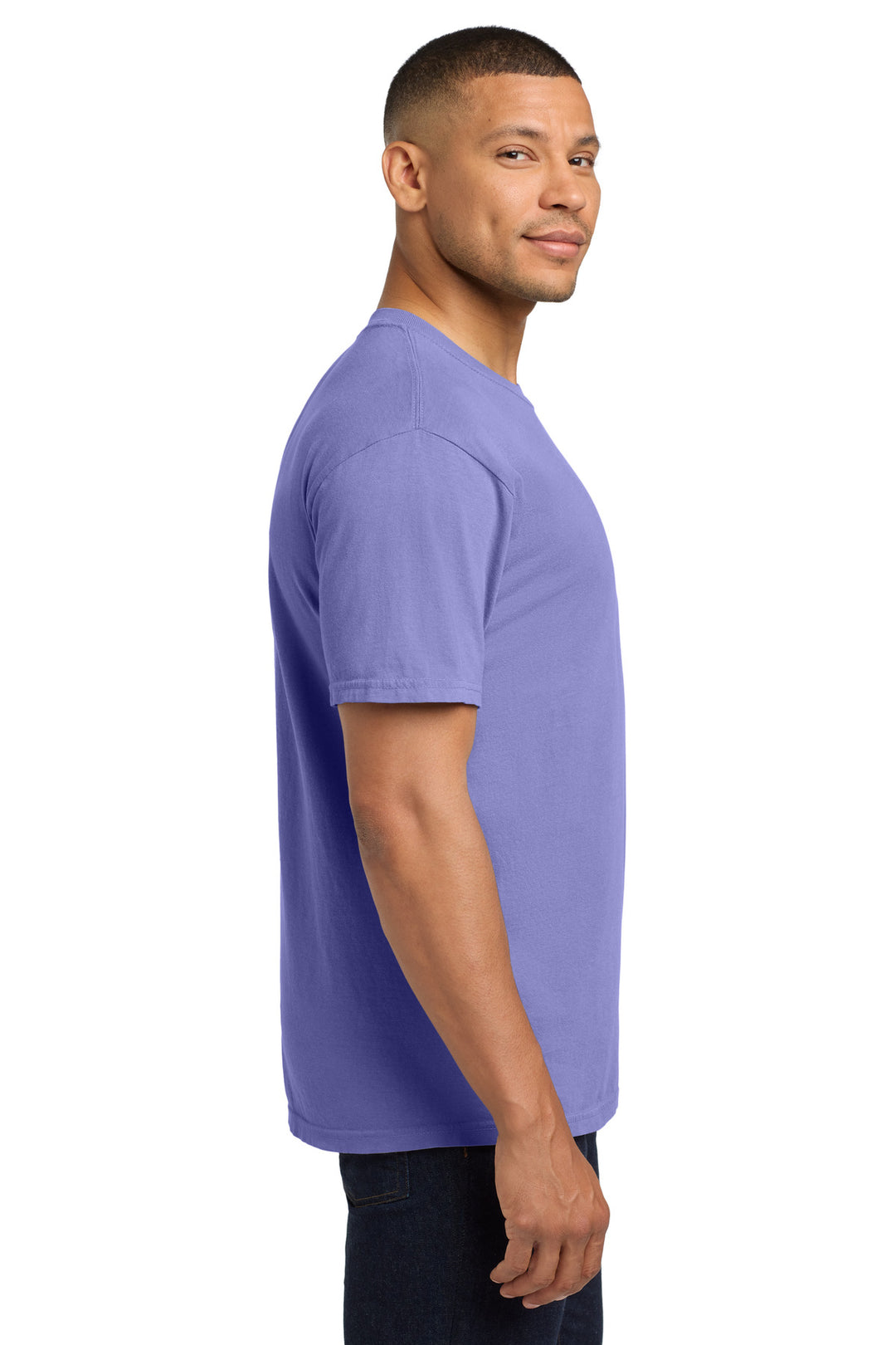 Violet COMFORT COLORS Heavyweight Ring Spun Pocket Tee. 6030