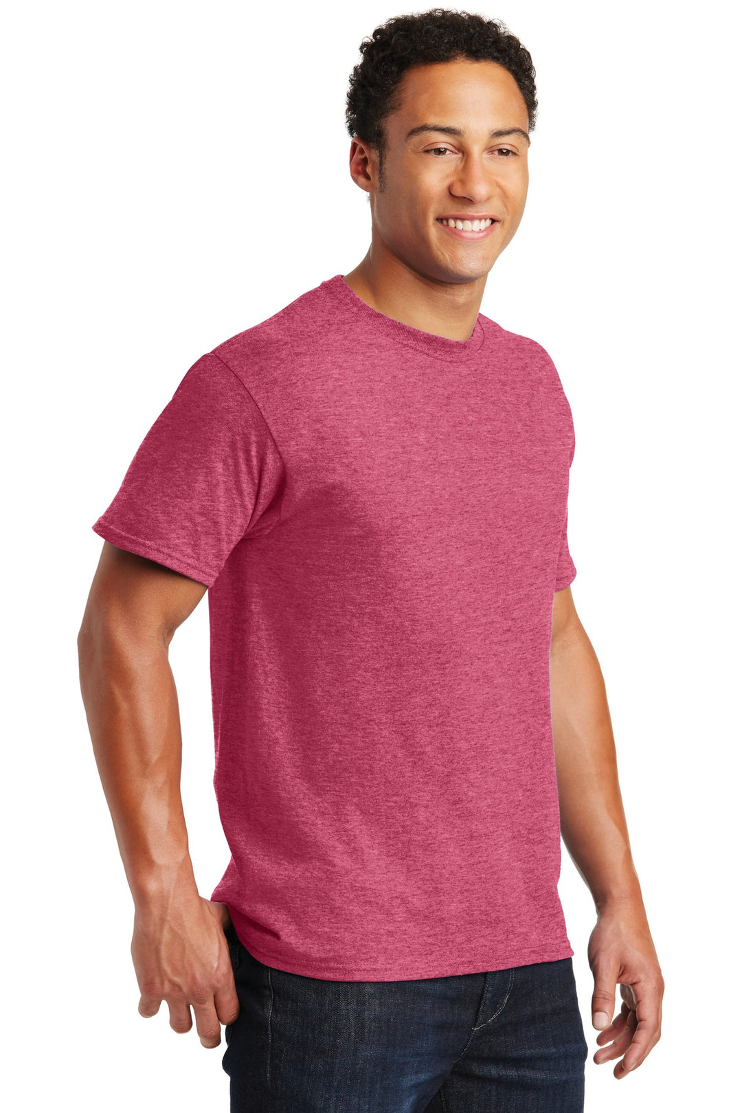 Vntg He Red Jerzees - Dri-Power 50/50 Cotton/Poly T-Shirt. 29M