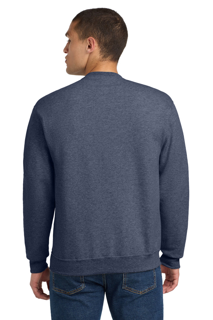 VtgHtrNavy Jerzees - NuBlend Crewneck Sweatshirt. 562M