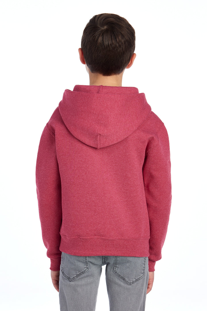 VtgHtrRed Jerzees - Youth NuBlend Pullover Hooded Sweatshirt. 996Y