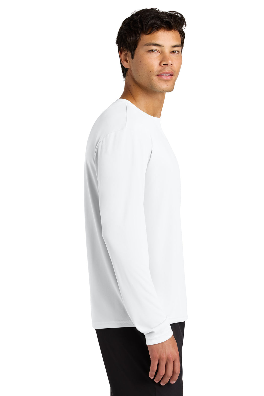 White A4 Cooling Performance Long Sleeve Tee A4N3165