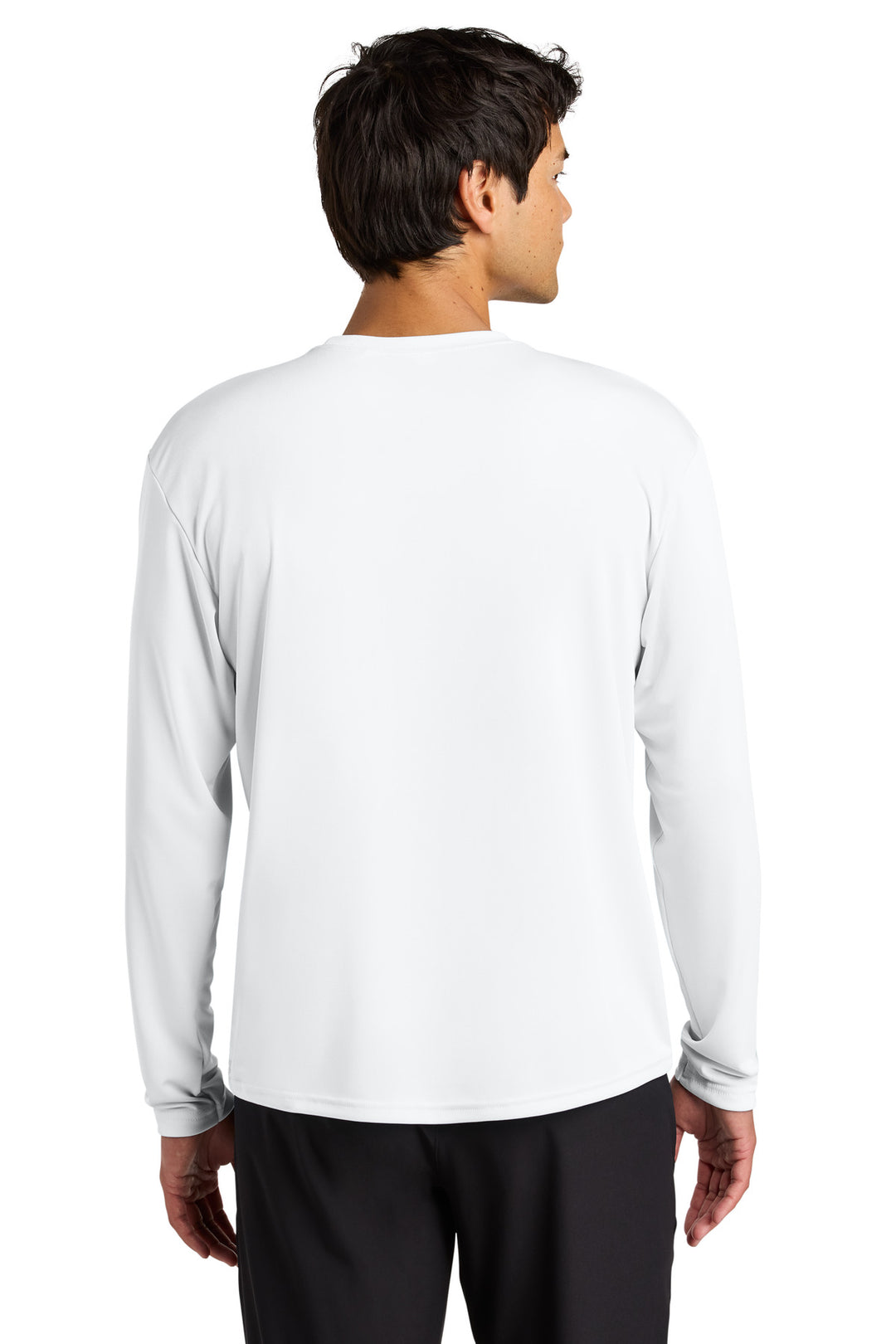 White A4 Cooling Performance Long Sleeve Tee A4N3165