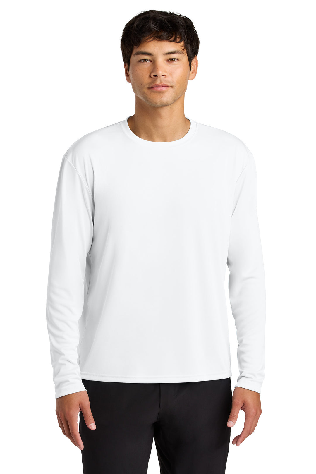 White A4 Cooling Performance Long Sleeve Tee A4N3165