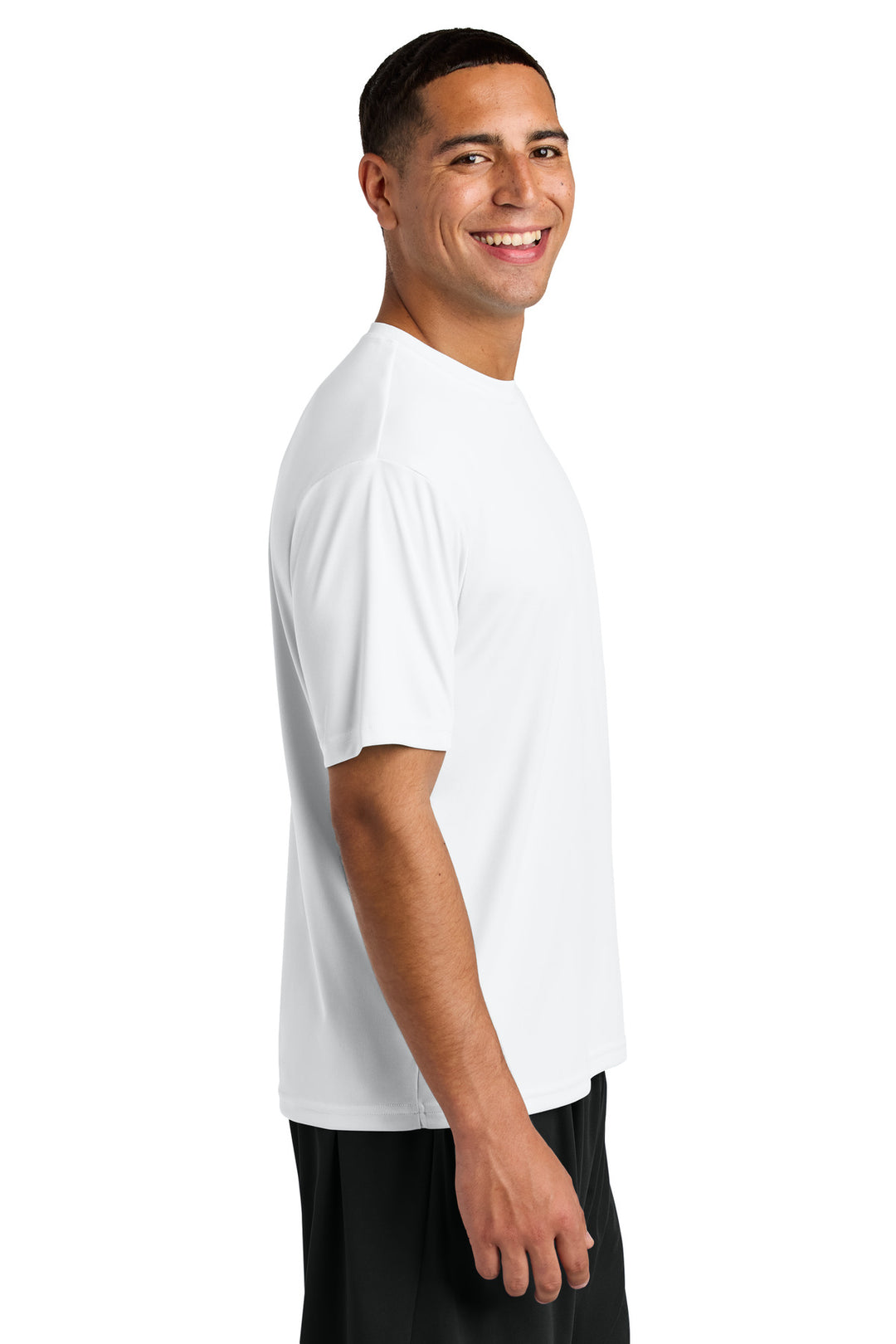 White A4 Cooling Performance Short Sleeve Tee A4N3142