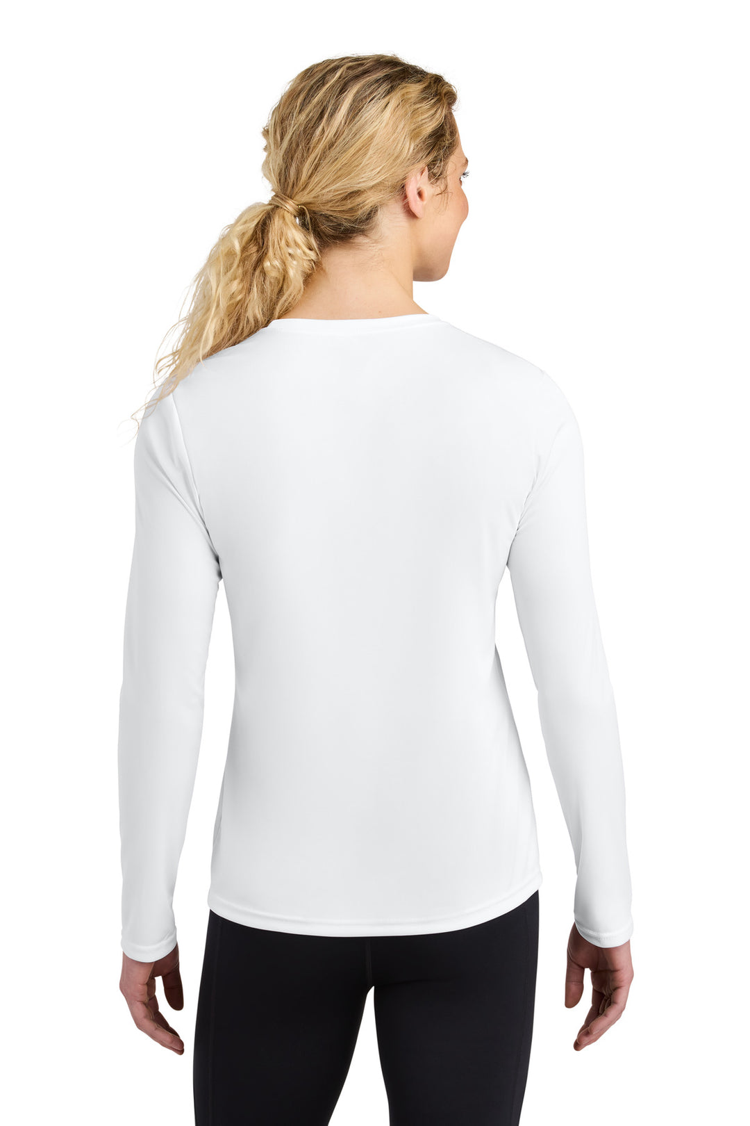White A4 Women's Cooling Performance Long Sleeve Tee A4NW3002