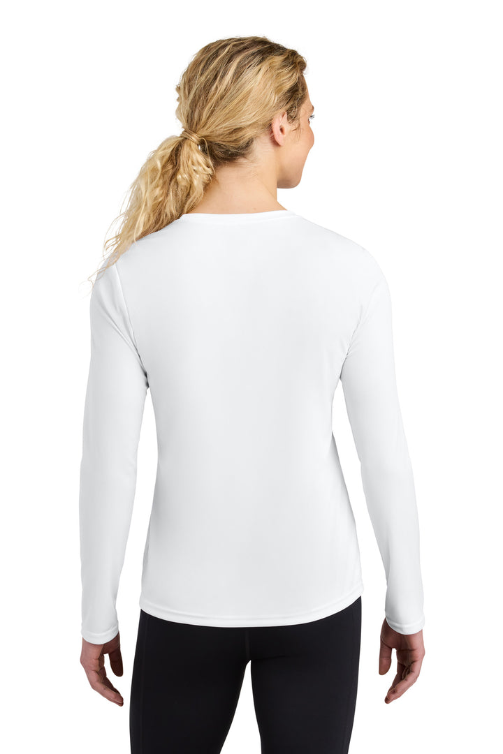 White A4 Women's Cooling Performance Long Sleeve Tee A4NW3002