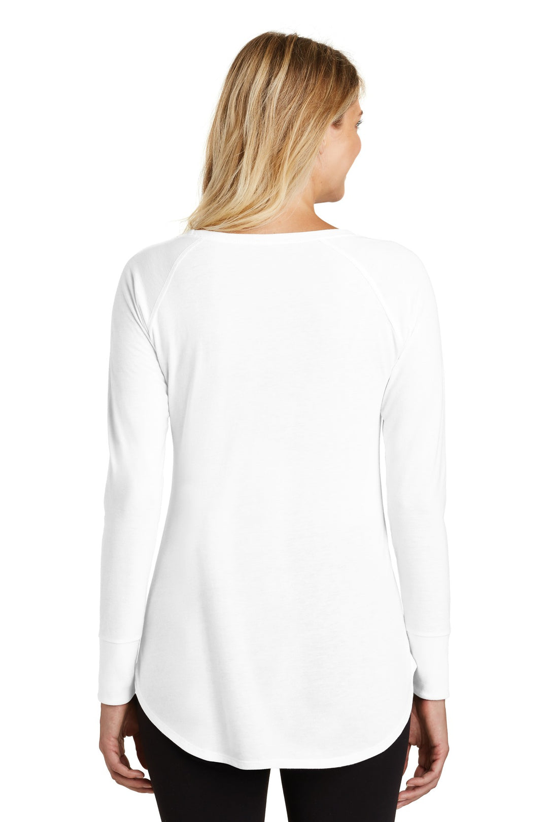 White District Women's Perfect Tri Long Sleeve Tunic Tee. DT132L