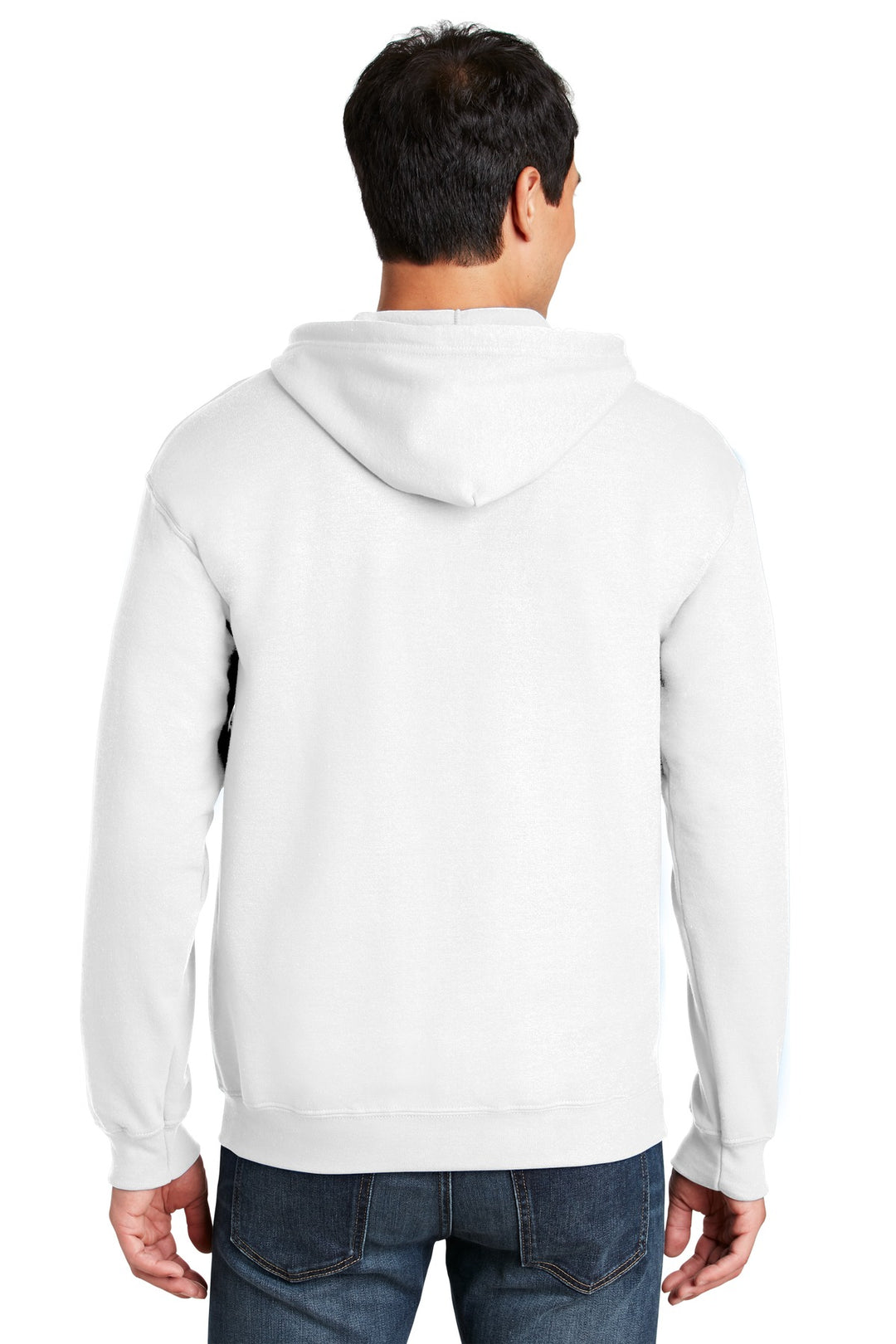 White Gildan - Heavy Blend Full-Zip Hooded Sweatshirt. 18600