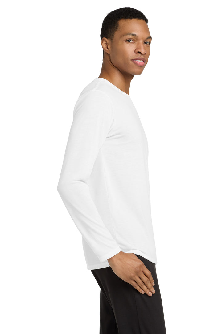 White Gildan Performance Long Sleeve T-Shirt. 42400