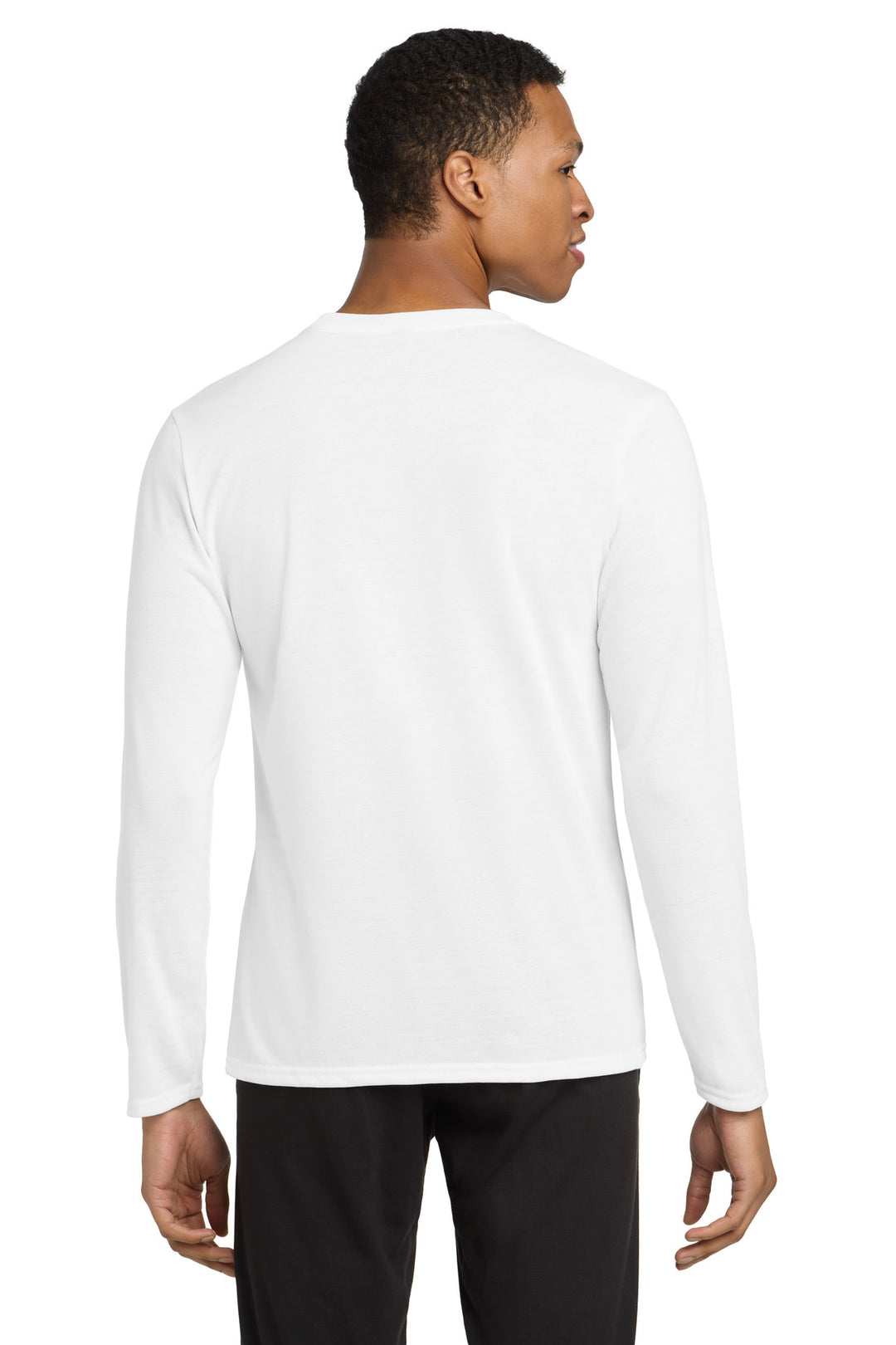 White Gildan Performance Long Sleeve T-Shirt. 42400