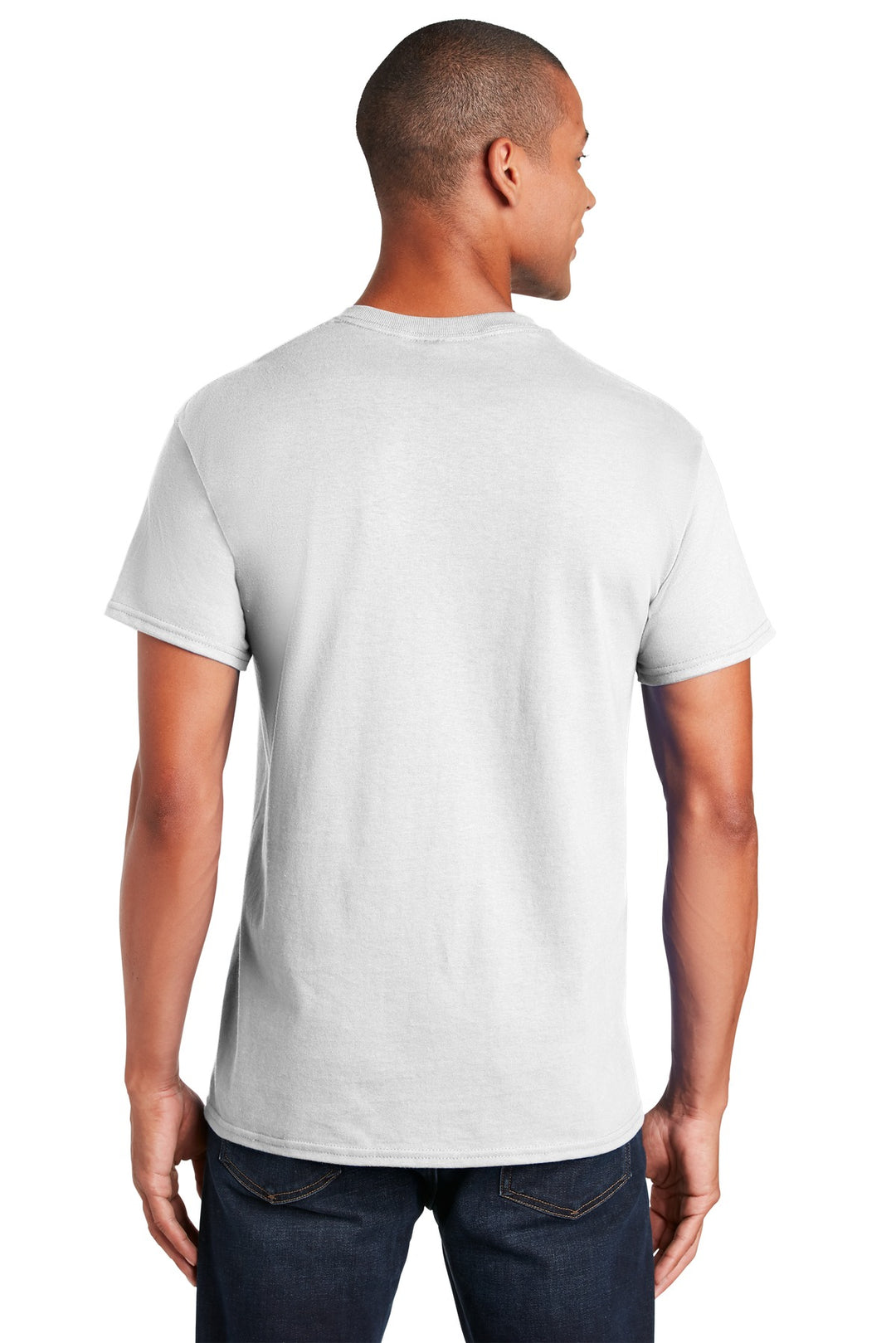 White Gildan - Ultra Cotton 100% US Cotton T-Shirt with Pocket. 2300