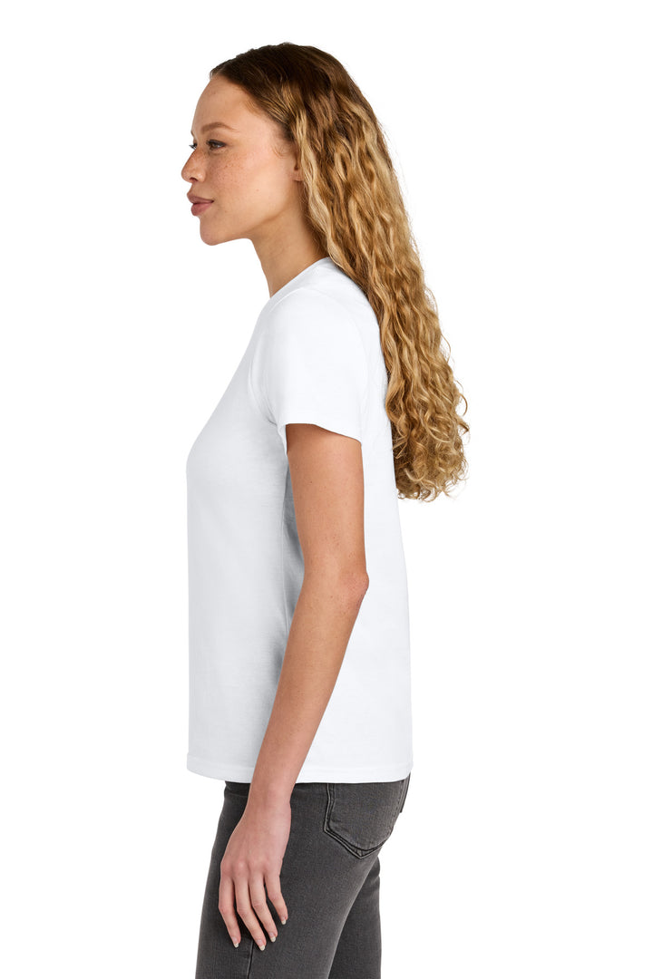White Gildan Women's Softstyle Midweight Tee 65000L