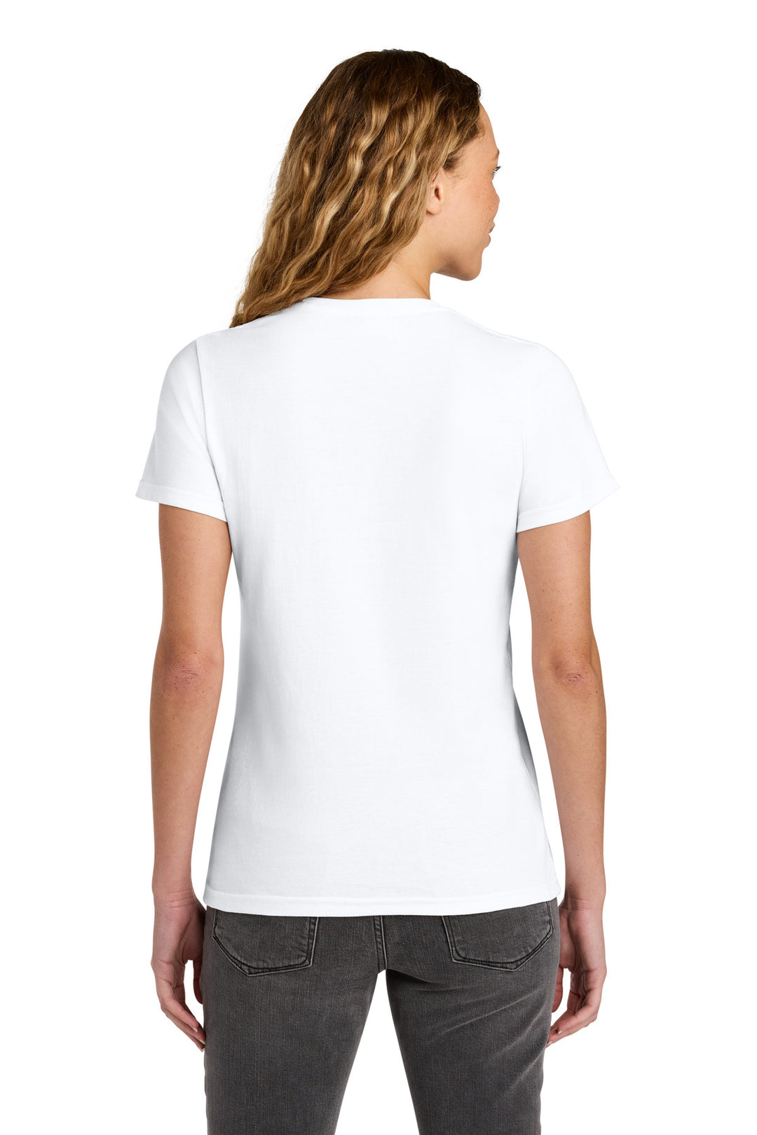 White Gildan Women's Softstyle Midweight Tee 65000L