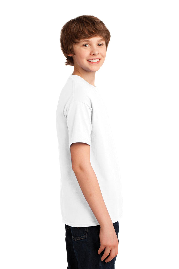 White Gildan Youth Gildan Performance T-Shirt. 42000B