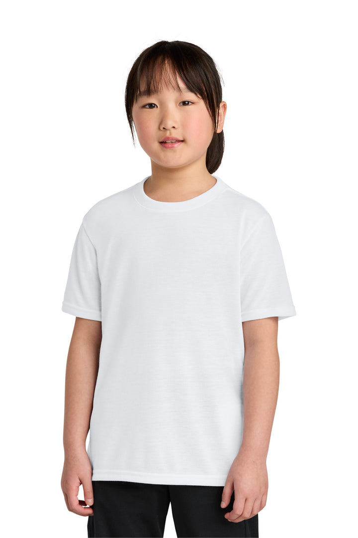 White Gildan Youth Gildan Performance T-Shirt. 42000B