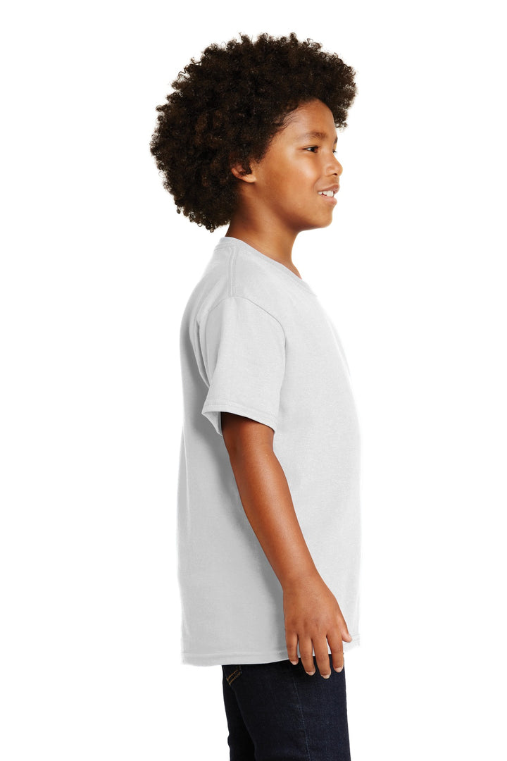 White Gildan - Youth Ultra Cotton 100% US Cotton T-Shirt. 2000B