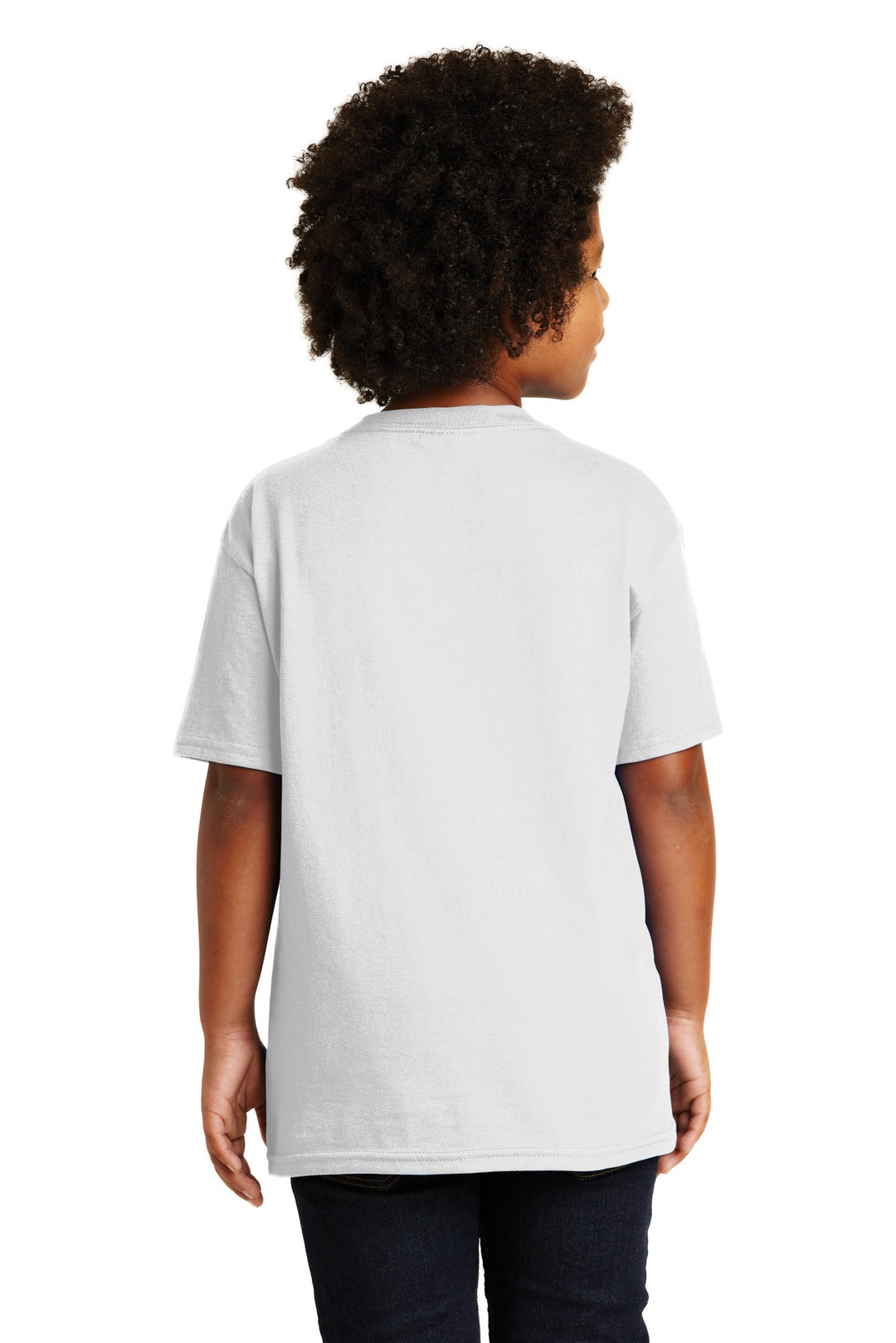 White Gildan - Youth Ultra Cotton 100% US Cotton T-Shirt. 2000B